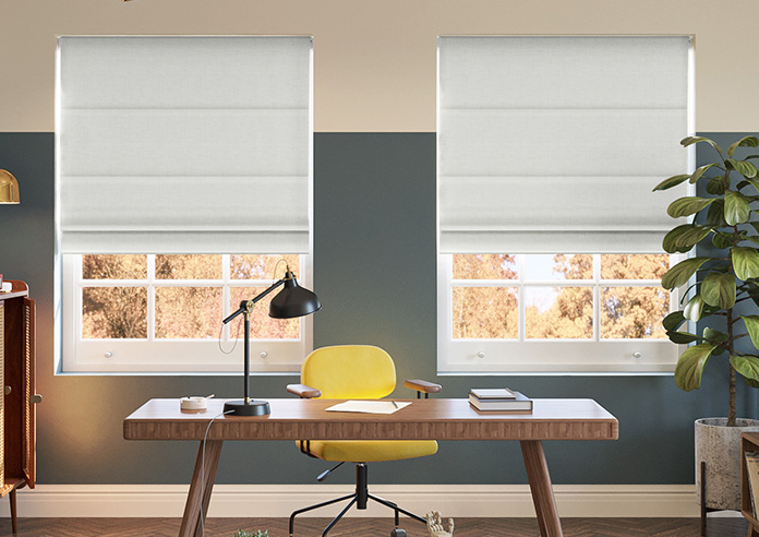 Melrose (Blackout), Soft White - Twist&Fit Roman Blind - Image 3